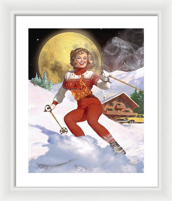 She Has A Fire In Her Belly - Framed Print