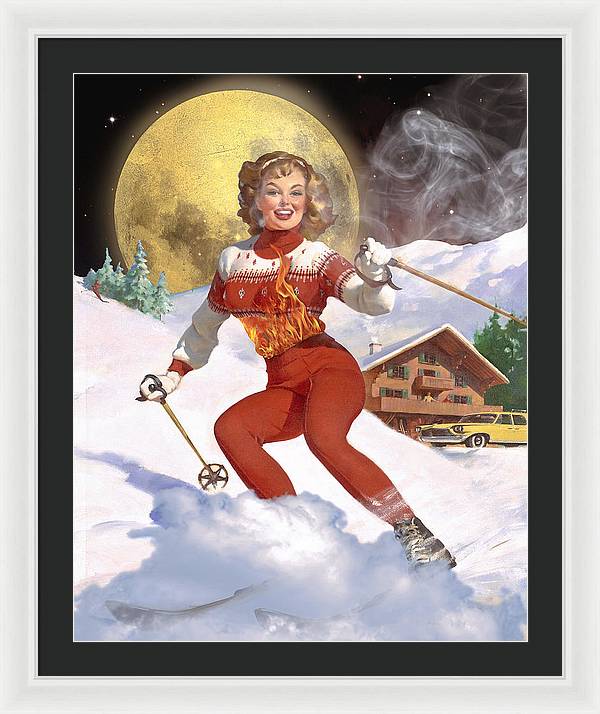 She Has A Fire In Her Belly - Framed Print