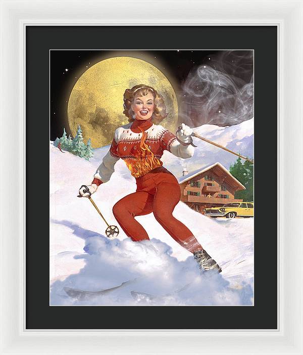 She Has A Fire In Her Belly - Framed Print