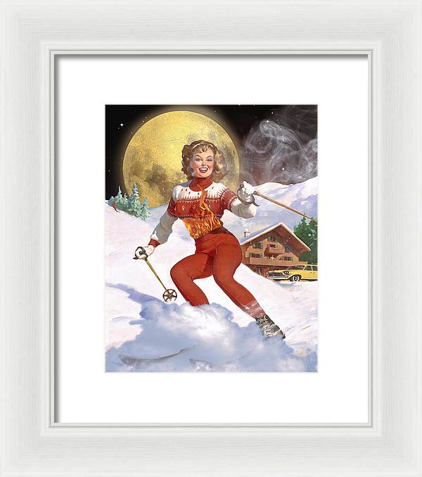 She Has A Fire In Her Belly - Framed Print