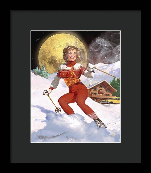 She Has A Fire In Her Belly - Framed Print