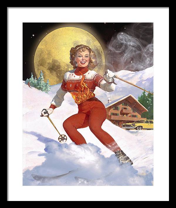 She Has A Fire In Her Belly - Framed Print