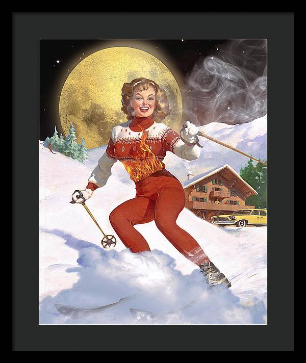 She Has A Fire In Her Belly - Framed Print