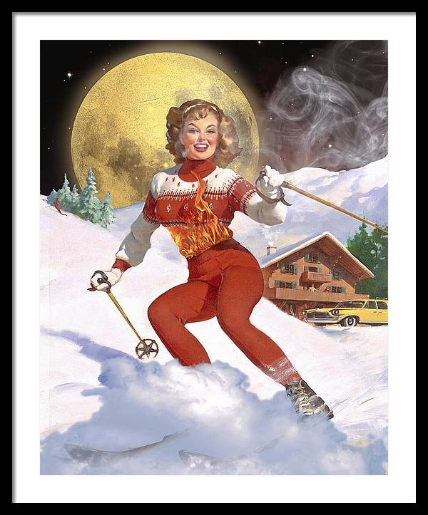 She Has A Fire In Her Belly - Framed Print