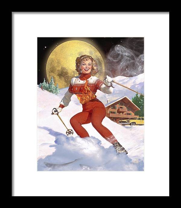 She Has A Fire In Her Belly - Framed Print