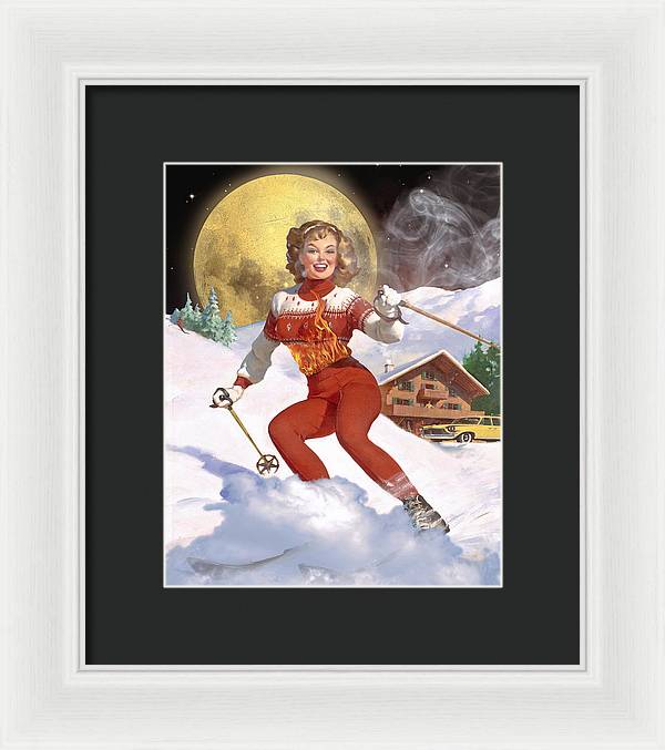 She Has A Fire In Her Belly - Framed Print