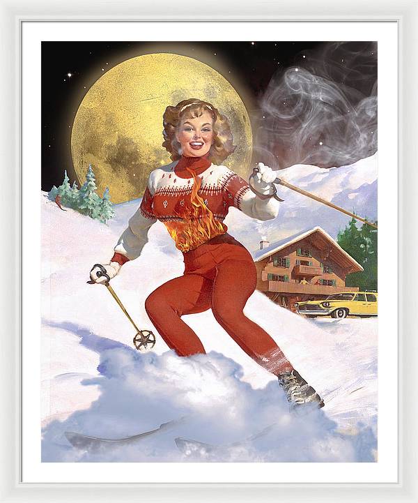 She Has A Fire In Her Belly - Framed Print