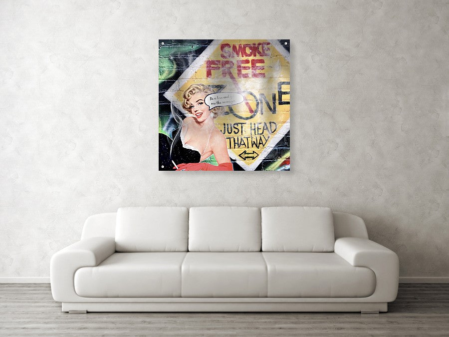 Smoking No-Smoking Zone - Acrylic Print