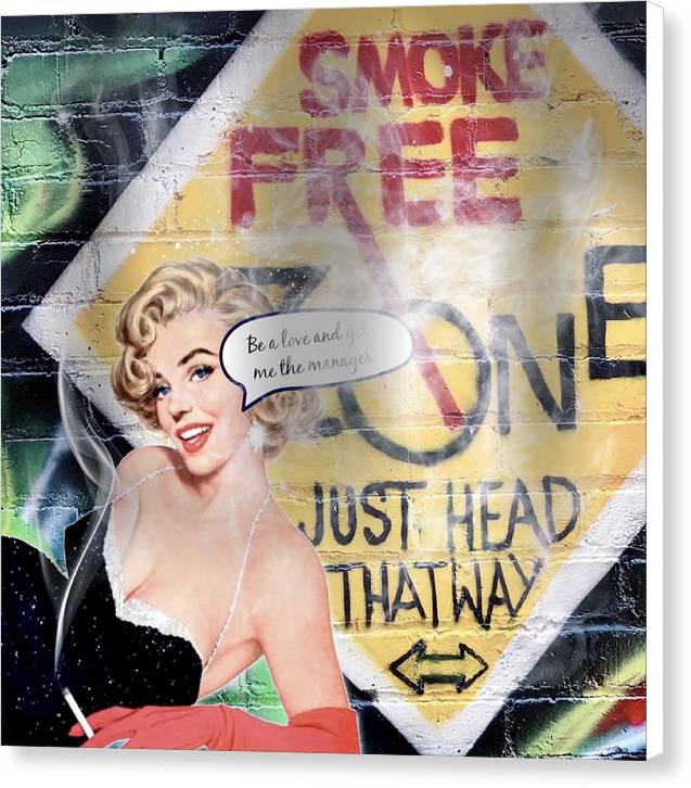Smoking No-Smoking Zone - Canvas Print