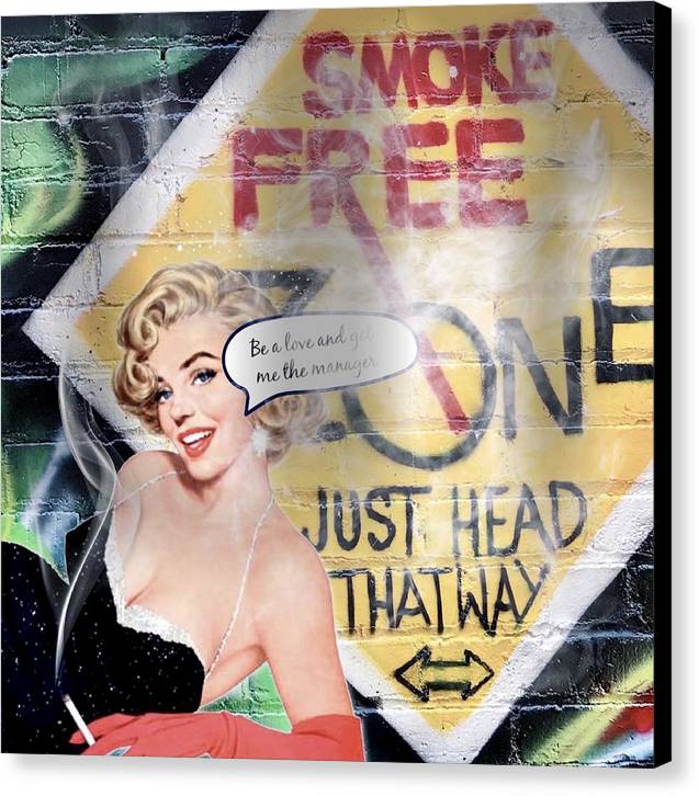Smoking No-Smoking Zone - Canvas Print