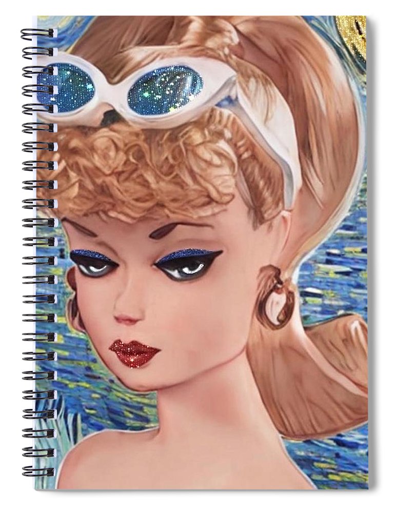 Starry Night BarBie - Spiral Notebook