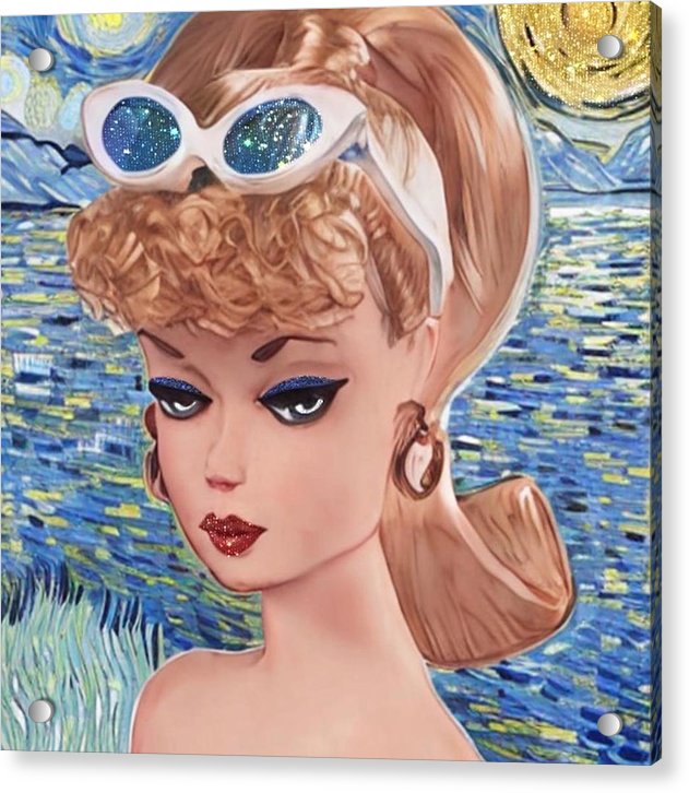Starry Night BarBie - Acrylic Print