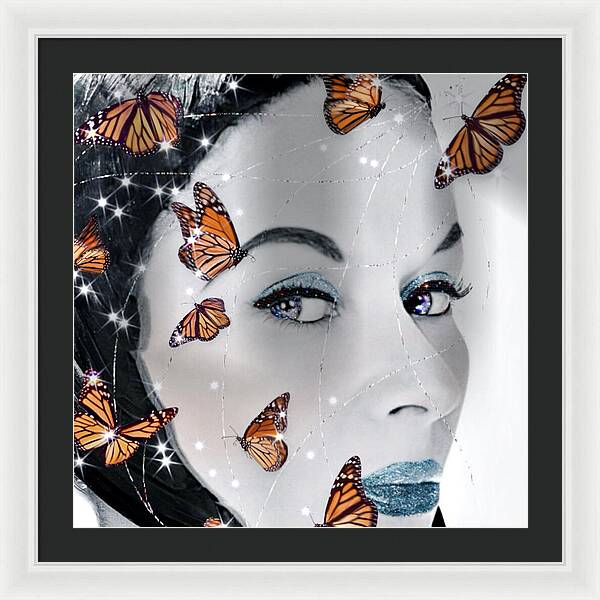 The Butterfly Catcher - Framed Print