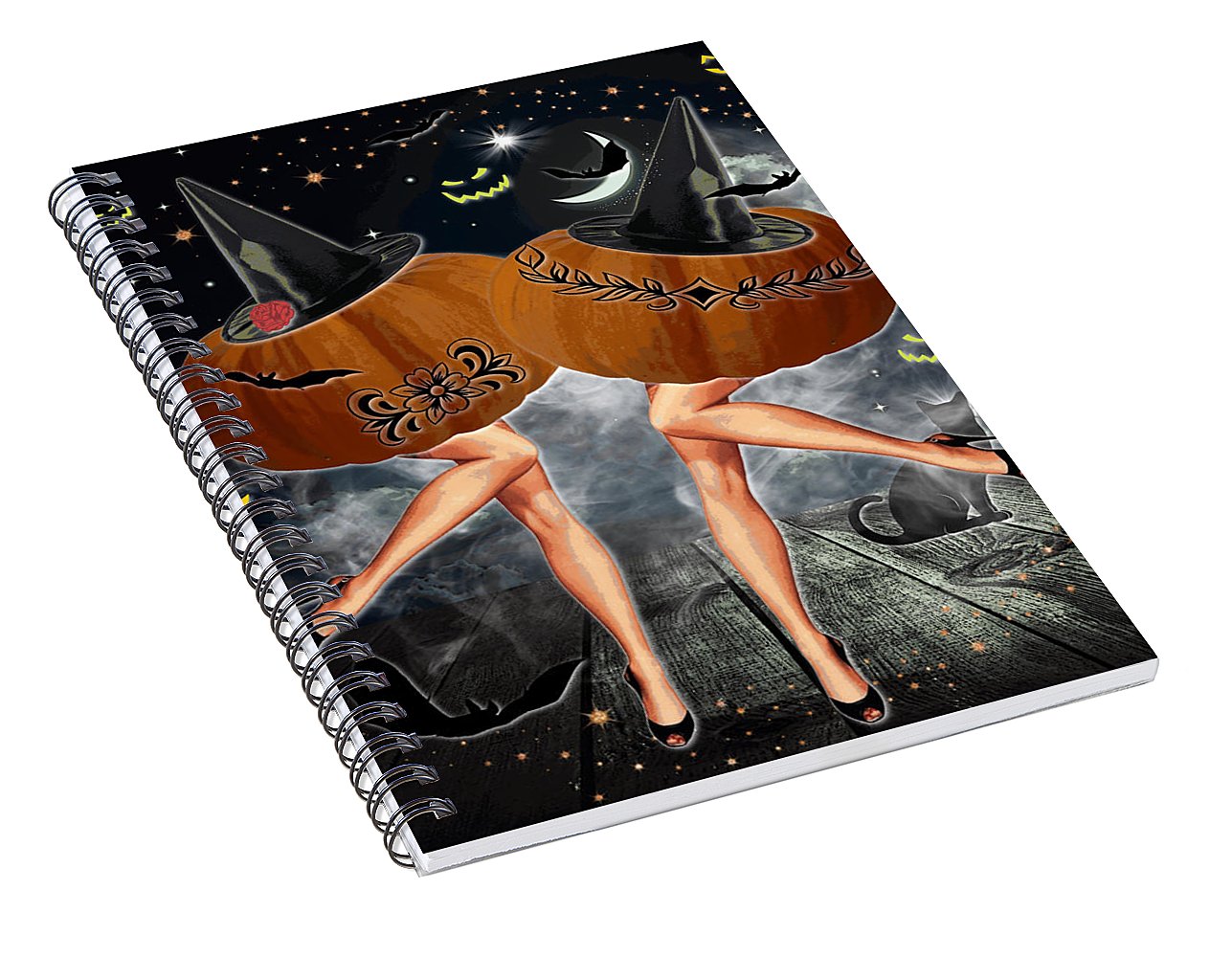The All-Hallow Eves - Halloween Spiral Notebook