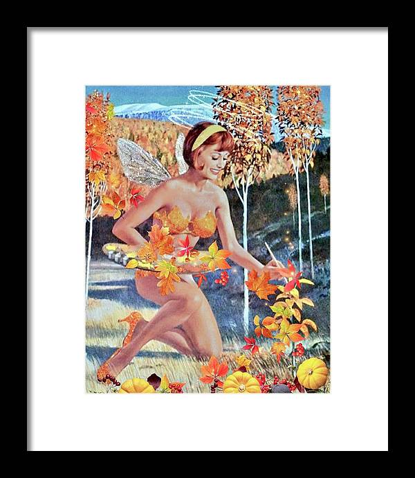 The Autumn Fairy - Framed Print