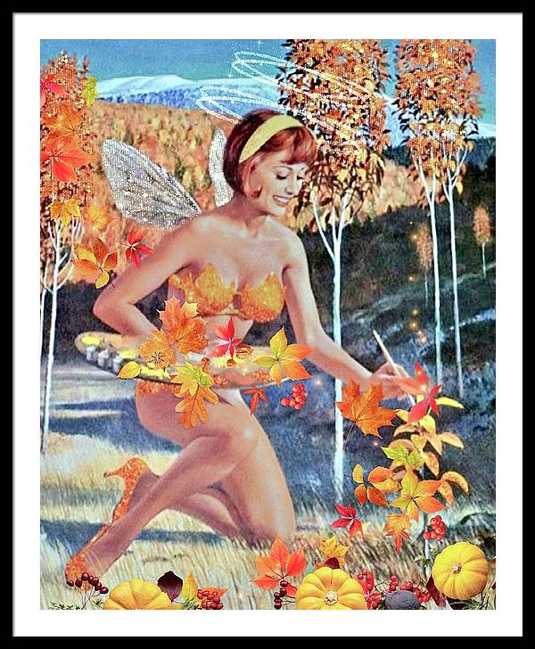The Autumn Fairy - Framed Print