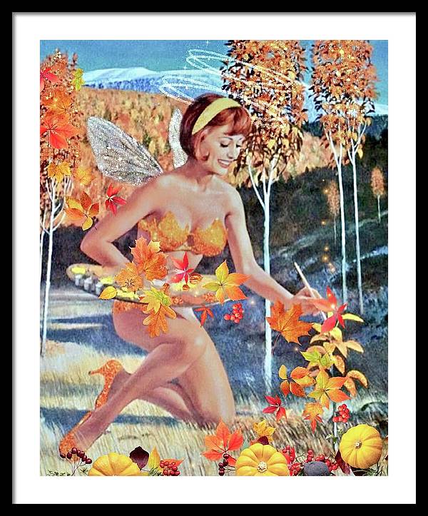 The Autumn Fairy - Framed Print
