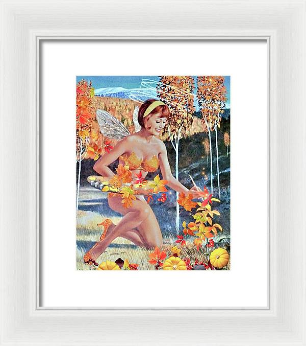 The Autumn Fairy - Framed Print