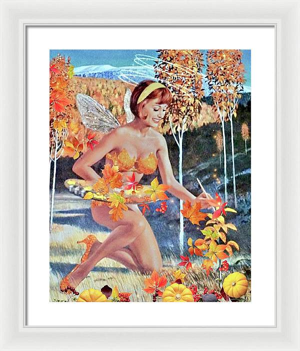 The Autumn Fairy - Framed Print