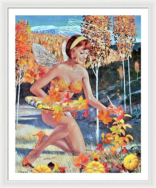 The Autumn Fairy - Framed Print