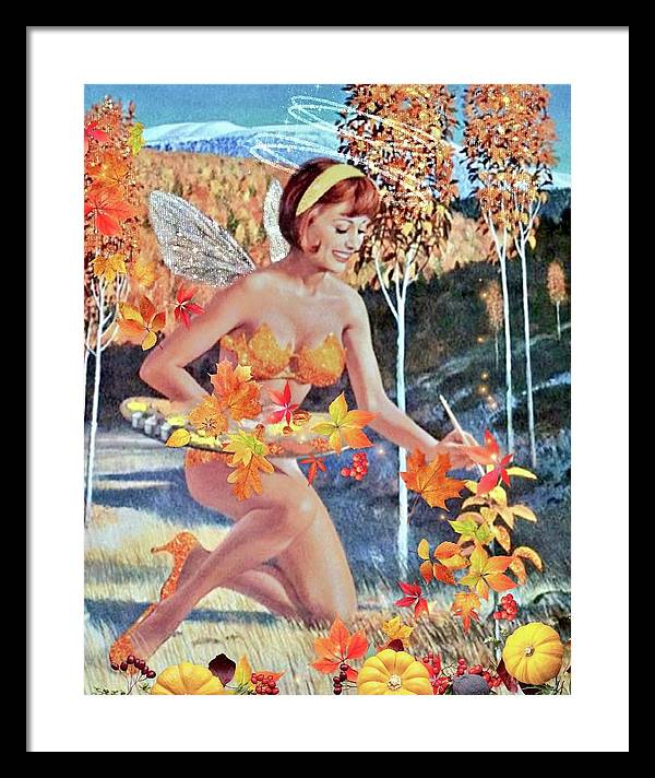 The Autumn Fairy - Framed Print