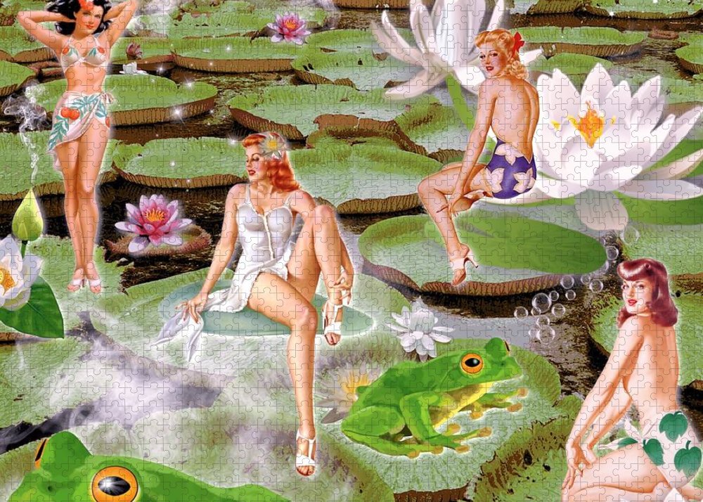 The Lily Pad Girls - Jigsaw Puzzle