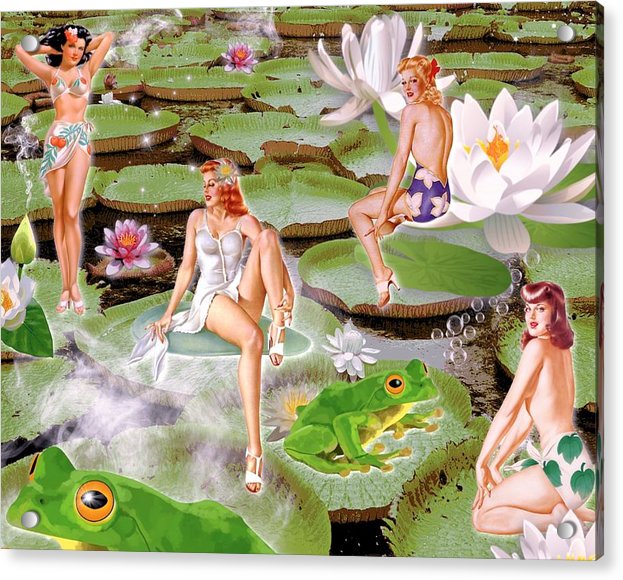 The Lily Pad Girls - Acrylic Print