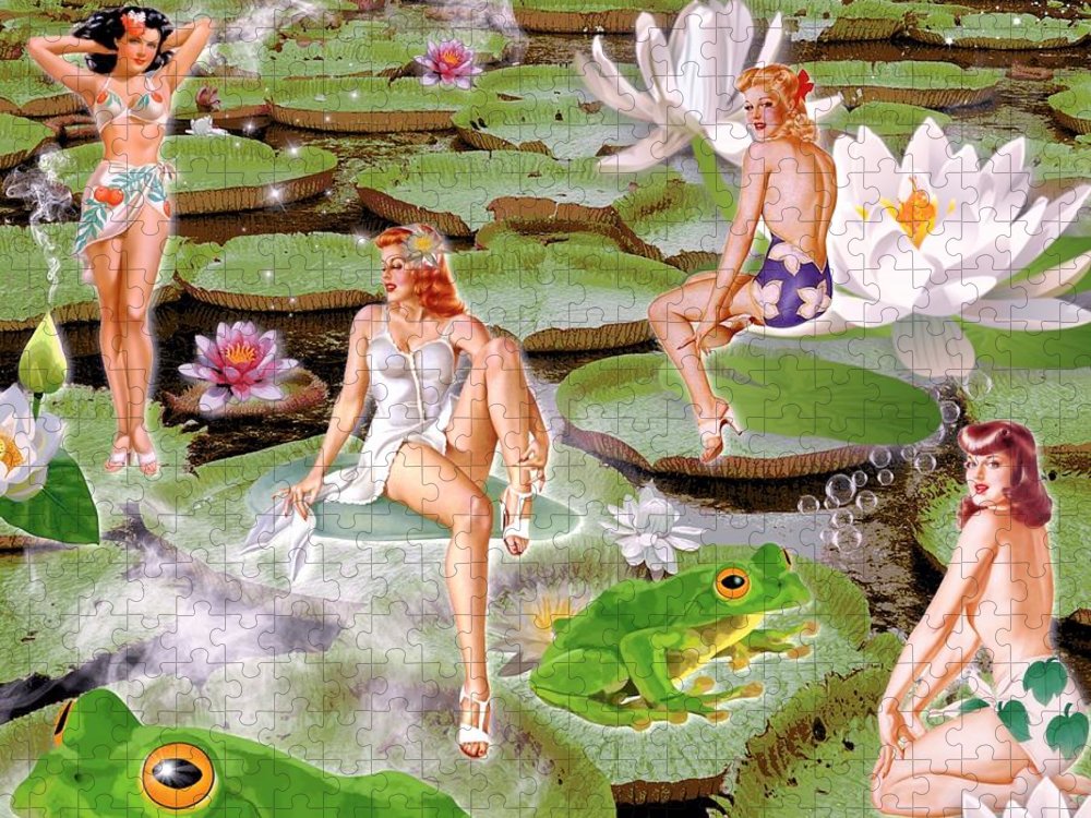 The Lily Pad Girls - Jigsaw Puzzle