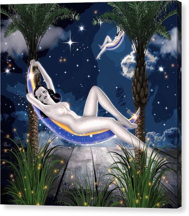 The Nude Moon Phase - Canvas Print
