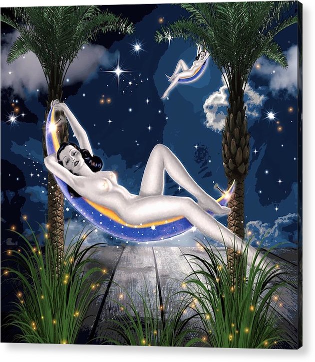 The Nude Moon Phase - Acrylic Print
