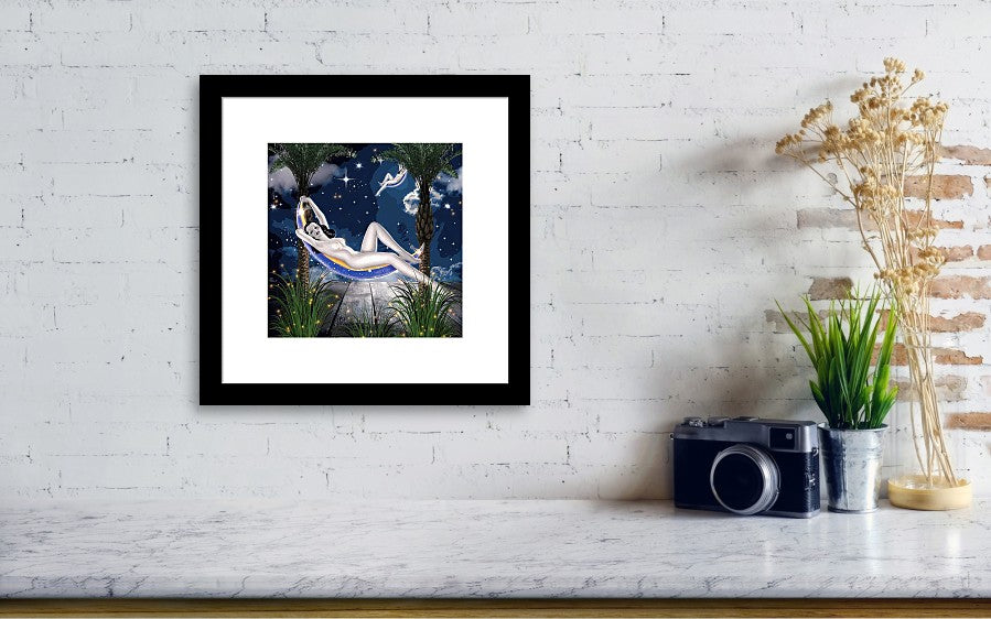The Nude Moon Phase - Framed Print