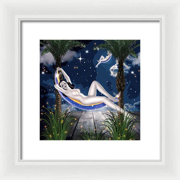 The Nude Moon Phase - Framed Print