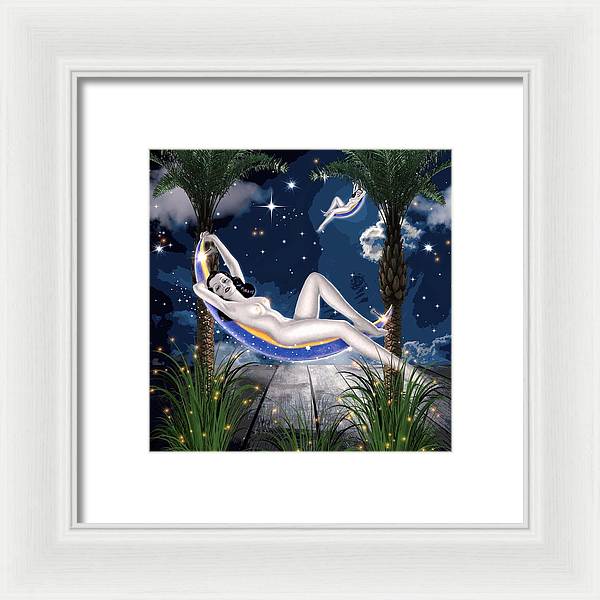 The Nude Moon Phase - Framed Print