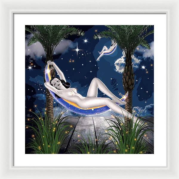 The Nude Moon Phase - Framed Print