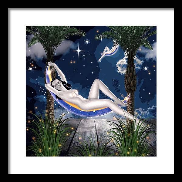The Nude Moon Phase - Framed Print