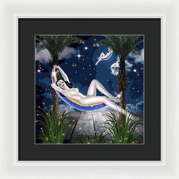 The Nude Moon Phase - Framed Print