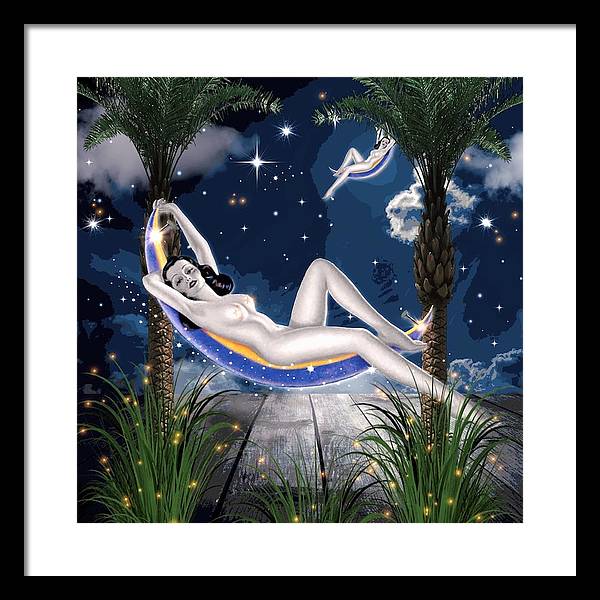 The Nude Moon Phase - Framed Print