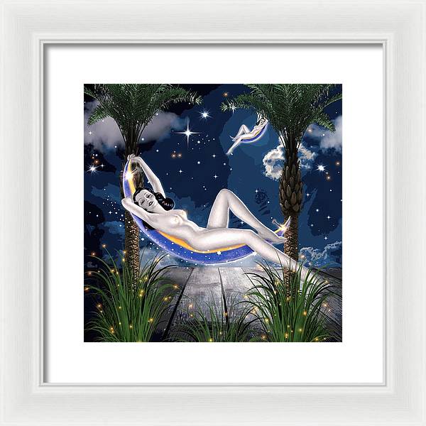 The Nude Moon Phase - Framed Print