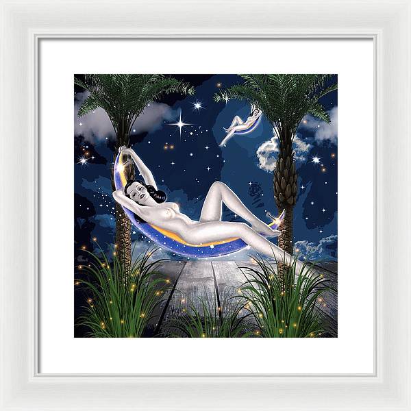 The Nude Moon Phase - Framed Print