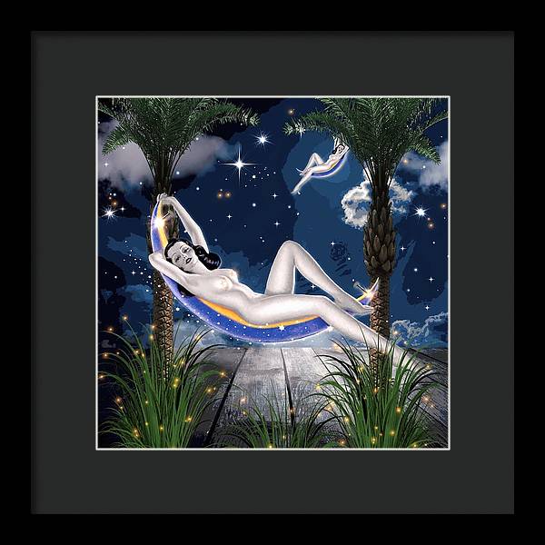 The Nude Moon Phase - Framed Print