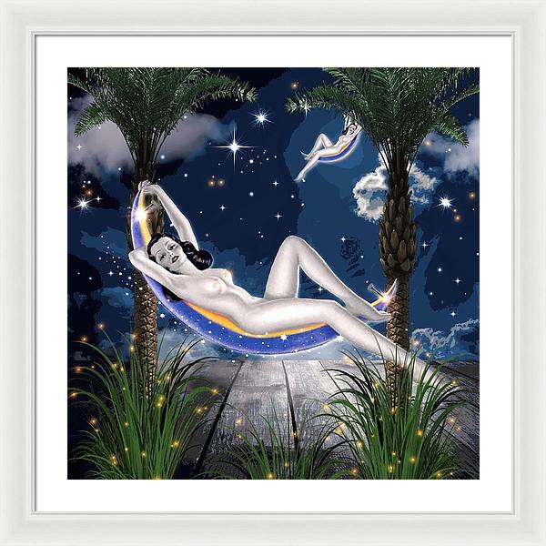 The Nude Moon Phase - Framed Print