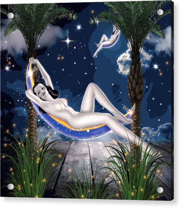 The Nude Moon Phase - Acrylic Print