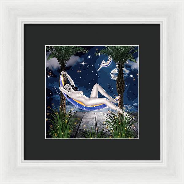 The Nude Moon Phase - Framed Print