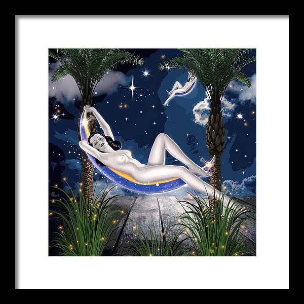 The Nude Moon Phase - Framed Print