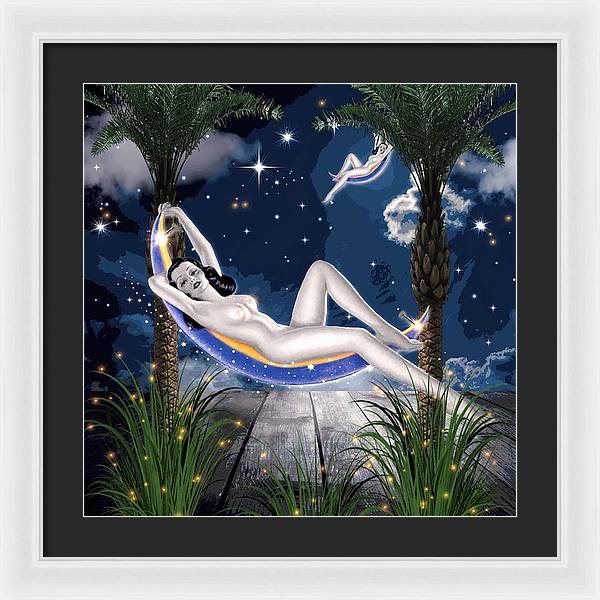 The Nude Moon Phase - Framed Print