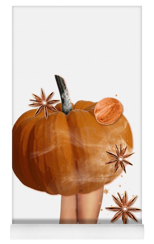 The Pumpkin Spice Girl - Autumn Theme Yoga Mat
