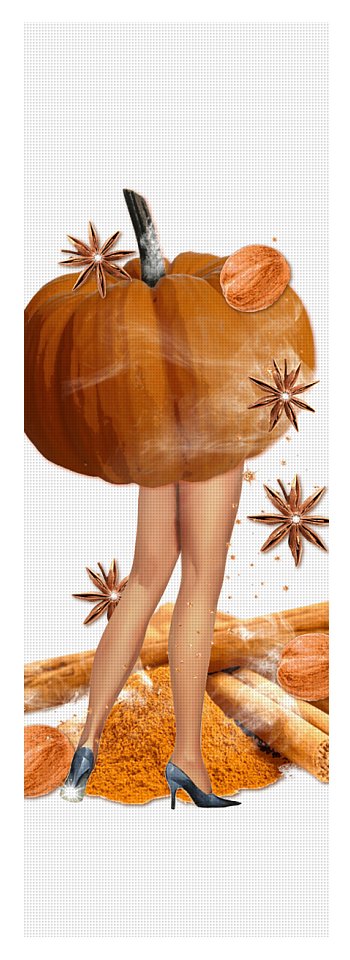 The Pumpkin Spice Girl - Autumn Theme Yoga Mat