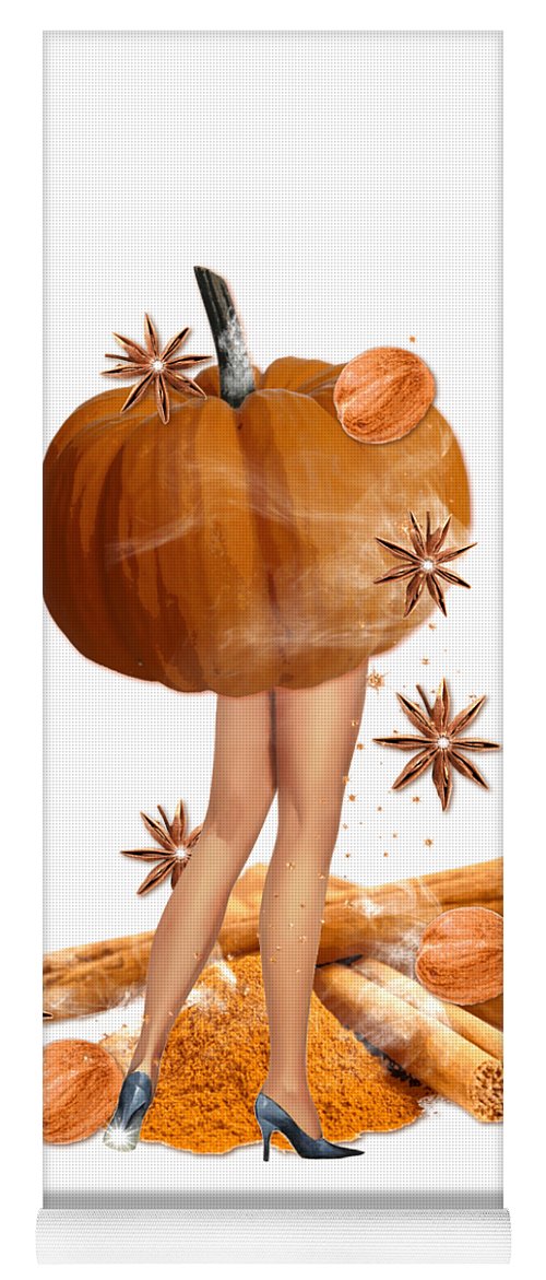 The Pumpkin Spice Girl - Autumn Theme Yoga Mat