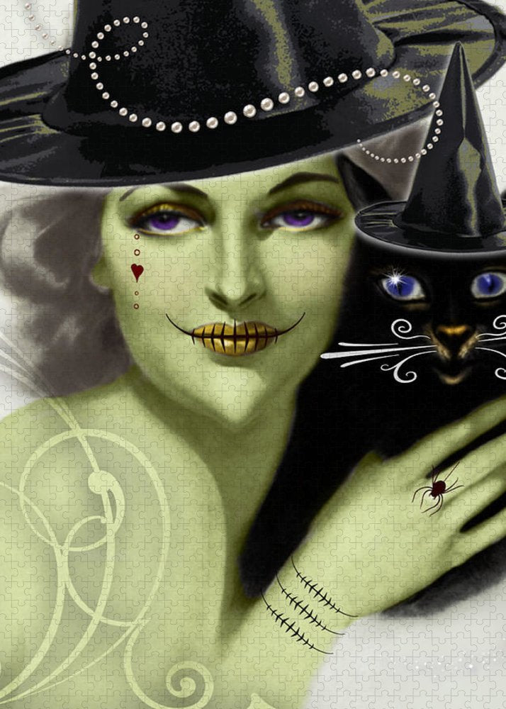 The Witch and Mr. Whiskers - Halloween Puzzle