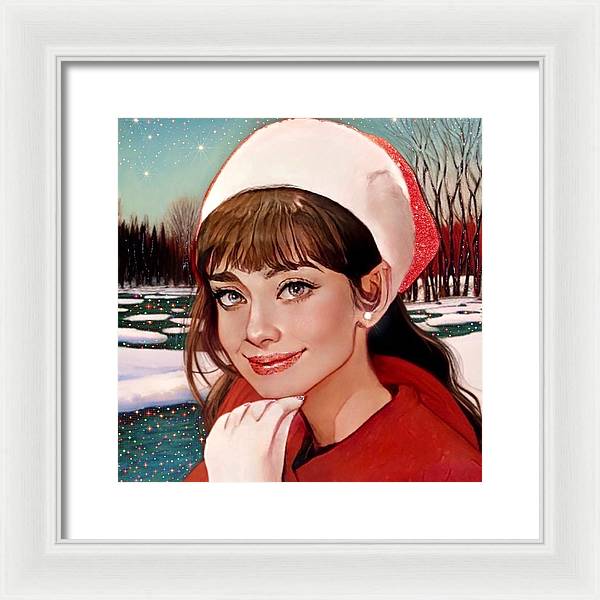Winter Audrey - Framed Print